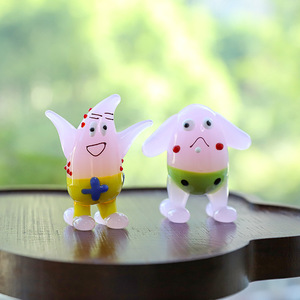 Nuevos Adornos de Cristal Creativos y Lindos de Jirafa, Patrick Star y Pollito Amarillo, Decoración para Estudio, Regalos, Adornos para Coche - Product Image 4