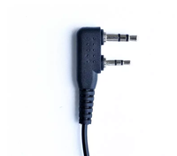 Dua Cara Radio Handset 3.5mm Tipe K Headphone Earphone untuk Baofeng Walkie Talkie