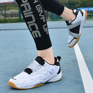 Zapatos de bádminton profesionales con hebilla giratoria, unisex, de cuero, transpirables, deportivos, antideslizantes y duraderos, para otoño y primavera - Product Image 3