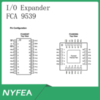 Expansor de E/S con Salida de Interrupción FCA9539T, Encapsulado TSSOP (24), Montaje Superficial, Interfaz I2C-bus de 16 bits para Servidores, 1.6V~5.5V