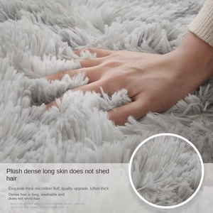 Tapis de salon, moelleux et super doux, luxueux tapis en <span class=keywords><strong>fausse</strong></span> <span class=keywords><strong>fourrure</strong></span> avec cheveux longs sur la tête de lit - Product Image 3
