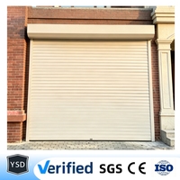 Porte de garage moderne en aluminium à enroulement, isolée, résistante aux intempéries, avec moteur électrique, télécommande WiFi et bouton LT3X