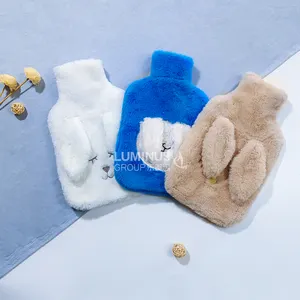 High Quality Rubber Water Bag Hot Water Bottles With Rabbit Ear Plush Cover