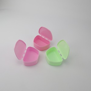 Portable <b>Denture</b> Case LK-408 For Children Orthodontic Braces Small Oral Storage <b>Box</b> PP Material One Compartment - Product Image 2