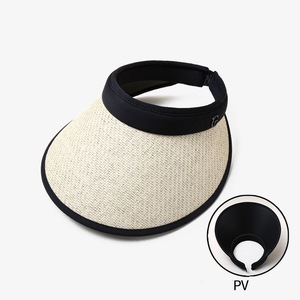 Visière d'été tendance pour femme, grande visière pliable, protection UV UPF50+, idéale pour la plage, les voyages, le cyclisme en plein air - Product Image 2