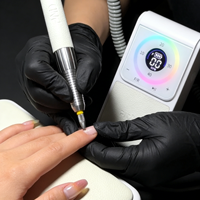 SNRQI Équipements et fournitures pour ongles, ponceuse à ongles 40000 tr/min, durable, en aluminium moulé sous pression, sans fil, rechargeable, pour usage en salon