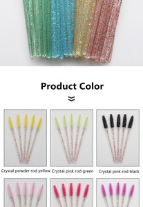 แปรงมาสคาร่าแบบใช้แล้วทิ้ง 50 ชิ้น ด้ามจับเพชร สำหรับต่อขนตา - Product Image 6
