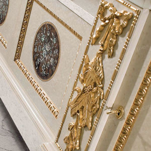 Mobile <span class=keywords><strong>TV</strong></span> Tradizionale in Legno Massello Intagliato a Mano con Quattro Ante, Set di Mobili per Soggiorno - Product Image 3