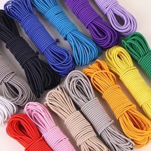Cordon élastique coloré en caoutchouc pour vêtements, perles, ficelle extensible, couture, colliers, fabrication de bijoux, artisanat, textile de maison, sacs, luxe - Product Image 1