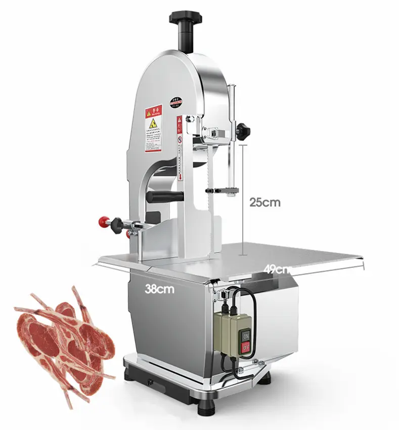 250 # Commerciële Butchers Bone Saw Vlees Snijmachine Bevroren Verse Band Commerciële Cutter