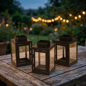 Farol de Hierro Hecho a Mano de Alta Calidad, Ecológico, Decoración para el Hogar, Mejora los Temas Decorativos, Ambiente Nocturno Confortable, Paquete al por Mayor - Product Image 4