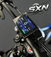 Compteur de vitesse numérique SXN 8.0 6.0 pour moto électrique tout-terrain avec support noir