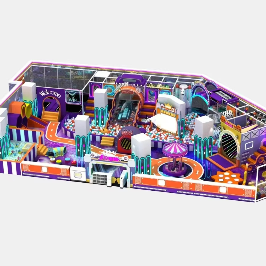 One-Stop Service 12.3m High Indoor Playground Playland Soft Entertainment Kids Play Amusement Center For A Big Shopping Mall