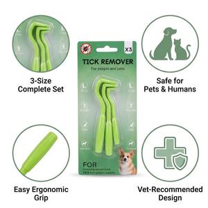 Kit de suppression des tiques 3-en-1 en gros et outil de retrait pour chiens, chats, humains, chevaux – Extracteur de tiques sûr pour animaux de compagnie avec poignée ergonomique - Product Image 4