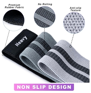 Conjunto de 3 Peças de Bandas de Resistência para Exercícios com Logo Personalizado, Fabricadas em Tecido de Poliéster, Ecológicas - Product Image 4