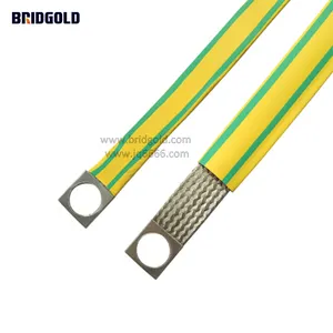 Manufacturer Copper Braided Connector With PVC Heat-shrinkable Tube Different Insulation