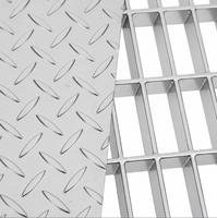 Grille en acier composite résistante aux hautes températures, spécialement conçue pour les plateformes de chaudières d'usines électriques, plaque en acier