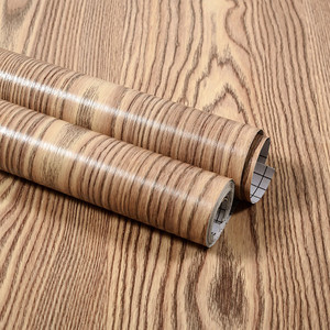 Película de PVC con Grano de Madera Moderno para Decoración de Muebles, Revestimiento Impermeable Resistente <span class=keywords><strong>a</strong></span> los Arañazos, Uso en Hoteles, Prensado al Vacío - Product Image 1