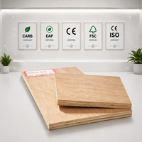 Contreplaqué Okoume 18 mm 4*8 pieds, surface en placage de bois naturel, moderne, résistant à l'humidité, pour construction intérieure, colle E1