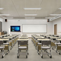 Ensembles scolaires réglables en hauteur, bureau et chaise pour un seul élève, tables et chaises d'étude pour la salle de classe
