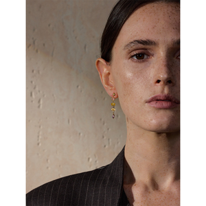 JINYOU 7156, Pendientes Colgantes <span class=keywords><strong>de</strong></span> Circonia Colorida, Diseño Moderno, Cadena <span class=keywords><strong>de</strong></span> <span class=keywords><strong>Acero</strong></span> <span class=keywords><strong>Inoxidable</strong></span>, Pendientes <span class=keywords><strong>de</strong></span> Circonia para Mujer - Product Image 3