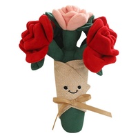 Poupée en peluche rose pour la Saint-Valentin et le Festival Qixi, cadeau pour petite amie, bouquet de roses en peluche, vente en gros