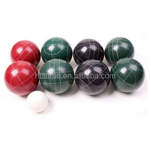 Ensemble de boules de pétanque en résine de 72 mm, 8 pièces, couleurs mélangées, jeu en plein air, 720 g, sac en nylon - Product Image 3