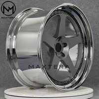 Jantes en alliage Maxtera forgées sur mesure en 2 parties, style 305, pour voitures particulières BMW M3 M4 Porsche 911 Audi AMG GT-R Camaro Corvette