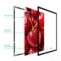 Cajas de Luz LED Ultrafinas para Menús, Personalizadas al por Mayor para Restaurantes de Cadena, Tiendas de Té con Leche de Cadena, Colgantes/de Pared