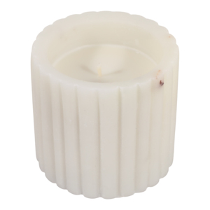Candela profumata decorativa in vetro scanalato, design per soggiorno, camera da letto, bagno, uomo, formato piccolo - Product Image 4