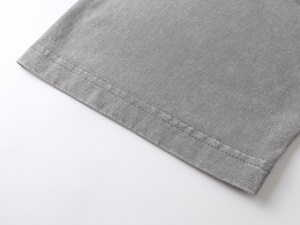 Camiseta Oversize de Algodón Pesado con Logo Personalizado Estilo Streetwear, Lavado Ácido y Estampado Vintage - Product Image 6