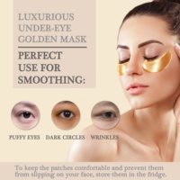 Patchs Masques Contour des Yeux Multi-Couleurs Or 24K (60 unités) - Traitement Anti-Rides au Collagène pour Yeux Gonflés et Cernes