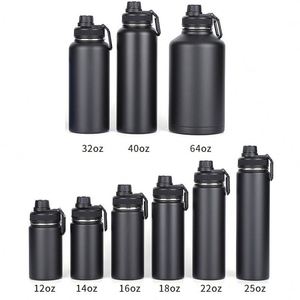 Stainless Steel Water Bottles - Includes <b>Straw</b> Lid Spout/Chug Leak Proof - 32 oz Water Bottles Metal Water Bottle - Product Image 4