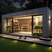 Structure en acier préfabriquée modulaire de 3 chambres à coucher Maisons en conteneur Application extérieure pour une utilisation en magasin