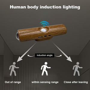 <b>LED</b> Wall Double-Head Indoor Bedroom Manual Button ABS Material Warm White <b>Magnetic</b> Suction Installation Night <b>Light</b> - Product Image 2