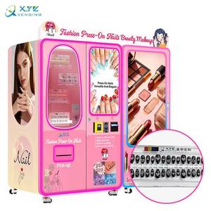 Shopping Mall pink Combo Printer Machine Smart Press-on <b>Nail</b> & Beauty Vending Machines for Retail Items Cosmetics - Product Image 3
