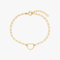 Haute qualité 14k or rempli trombone corde chaîne coeur anneau Bracelet pour bricolage fabrication de bijoux personnalisés