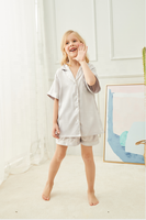 Ensemble pyjama Fung 3034 à manches courtes et pantalon court pour la nuit de noces, vêtements pour femmes, 80% polyester et 20% élasthanne