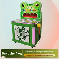 Mesin Permainan Frog Hammer Koin, 2 Pemain, Interaktif, Permainan Arcade, Taman Hiburan, Pusat Perbelanjaan, Zona Hiburan