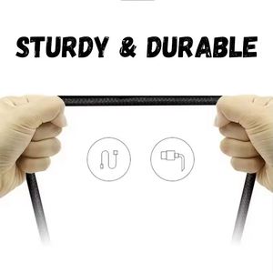 Câble de charge USB Type C en cuivre pur avec logo personnalisé, promotionnel, 1,2 m, tressé en nylon, double entrée 3.2, avec LED - Product Image 4