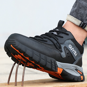 Chaussures de sécurité légères et respirantes de qualité supérieure, unisexes, avec embout en acier, certifiées aux normes européennes, pour la randonnée et le travail industriel - Product Image 5