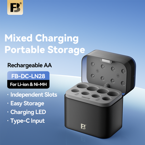 <span class=keywords><strong>Chargeur</strong></span> de batterie multi-emplacements FB LN28 AA AAA 1,5 V, <span class=keywords><strong>chargeur</strong></span> de batterie au lithium et de batterie <span class=keywords><strong>rechargeable</strong></span> <span class=keywords><strong>hybride</strong></span> Ni-MH 1,2 V - Product Image 1