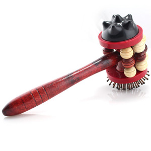 Martillo de masaje Promise de 35x12 cm, rodillo de madera para masaje de percusión para todo el cuerpo, hombros y cuello - Product Image 1