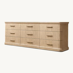 Cómoda Moderna <span class=keywords><strong>de</strong></span> Lujo <span class=keywords><strong>de</strong></span> Fábrica, Cómoda Larga y Ancha <span class=keywords><strong>de</strong></span> Madera para Armario con 9 Cajones - Product Image 2