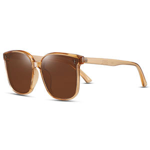 Солнцезащитные очки унисекс в стиле знаменитостей, с защитой UV400, антибликовые, с эффектом похудения лица, в стиле для пар, с большой полнорамной поляризационной оправой - Product Image 4