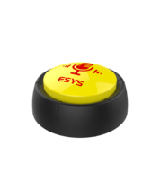 Botón de sonido personalizado al por mayor, botón de grabación de voz de plástico con sonido de color personalizado y logotipo para mordaza y regalos promocionales
