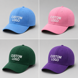 OEM Cotton 6 Panel Hat Breathable <b>Baseball</b> <b>Cap</b> With Embroidery Logo for Running Training - Product Image 2