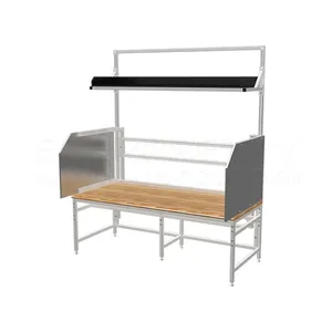 Muebles de laboratorio personalizados, mesa de laboratorio de metal de alta calidad, barato, 3 cajones
