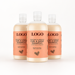 Wholesale Coconut Hibiscus Curl and Shine <b>Shampoo</b> Sulfate Free for Thick Curly and Textured Hair - Product Image 1