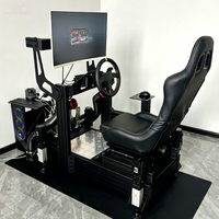 Equipo de Carreras Arcade con Movimiento para Salas de Experiencia de Juego, Simulador de Cabina con Estructura de Aluminio 4080 y Asiento de Conducción Antifatiga